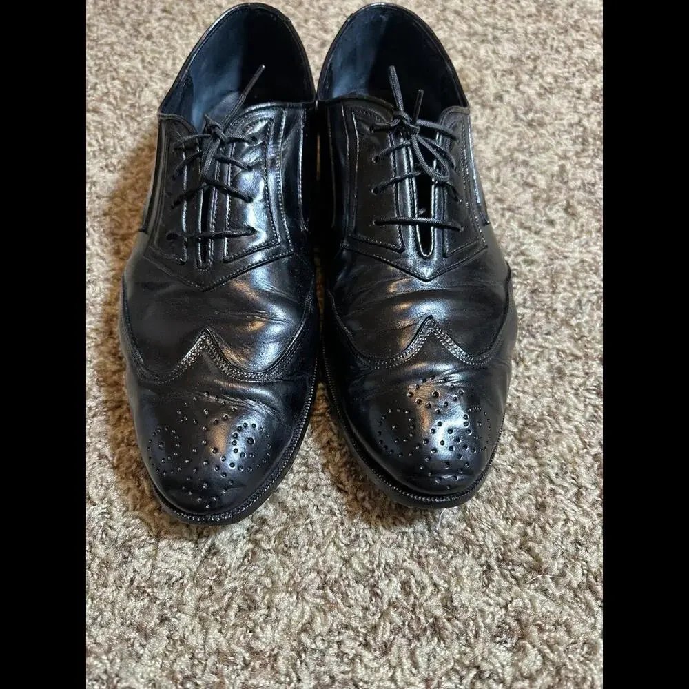 Giorgio Brutini Black Leather Oxford Dress Shoes  Size‎ 12